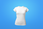 Woman's Crew Neck Shirt - White - Customized